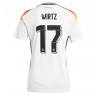 Herren Fußballbekleidung Deutschland Florian Wirtz #17 Heimtrikot EM 2024 Kurzarm